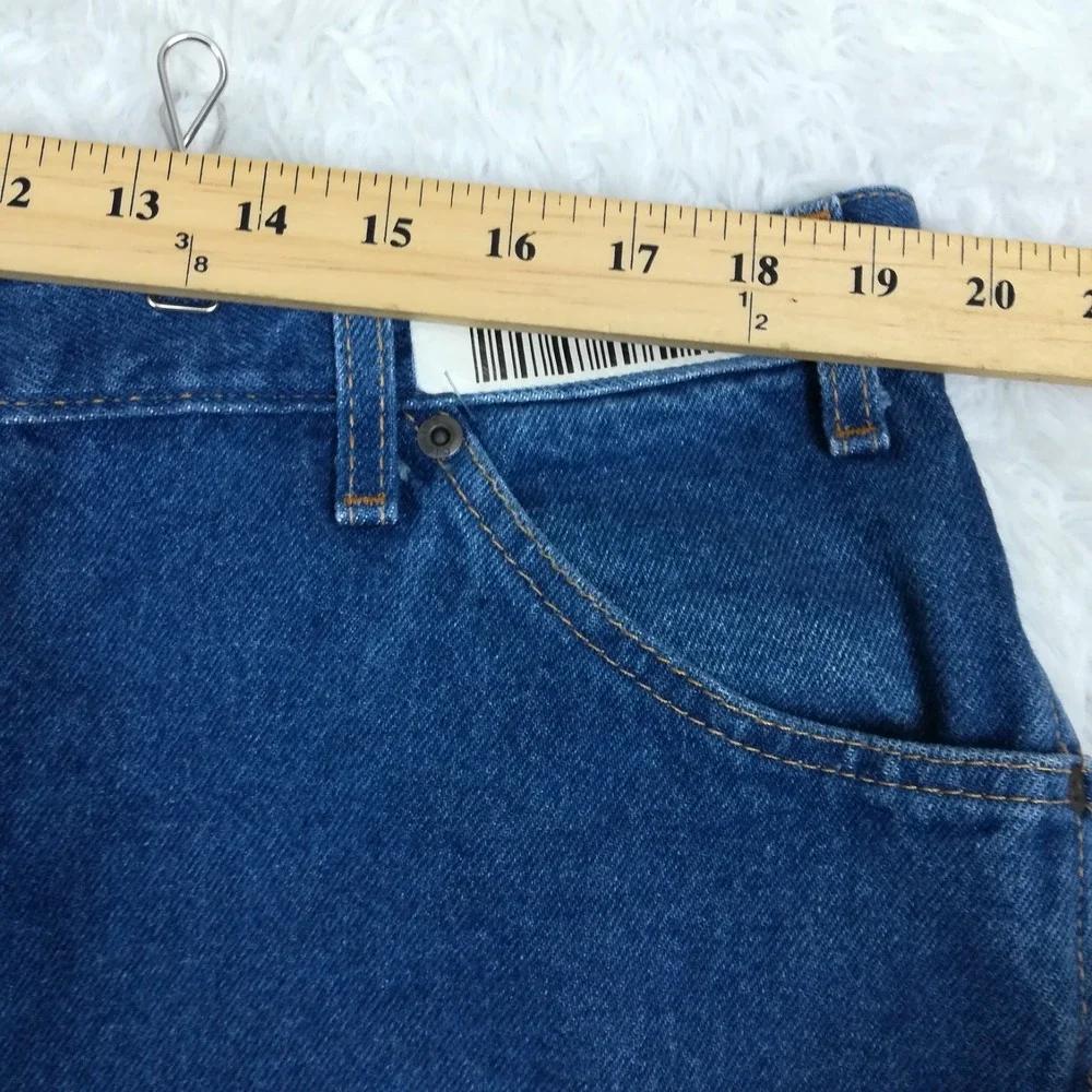 Dickies Mens Jeans 5 Pocket Work Straight Leg Blue Denim Indigo Wash 42x32‎